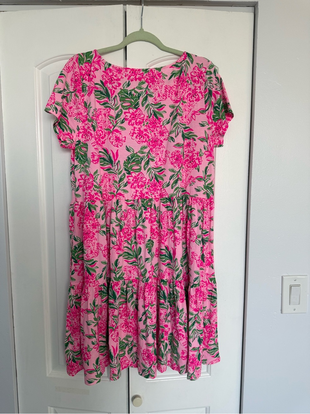 Lilly pulitzer geanna dress in konch shell pink koala la la xl NWT - Picture 3 of 3